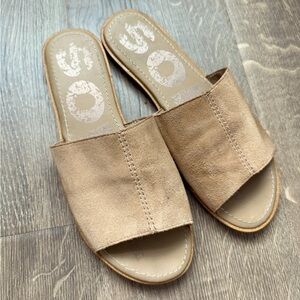 Sorel Ella Tan Slides Minimalist Comfort